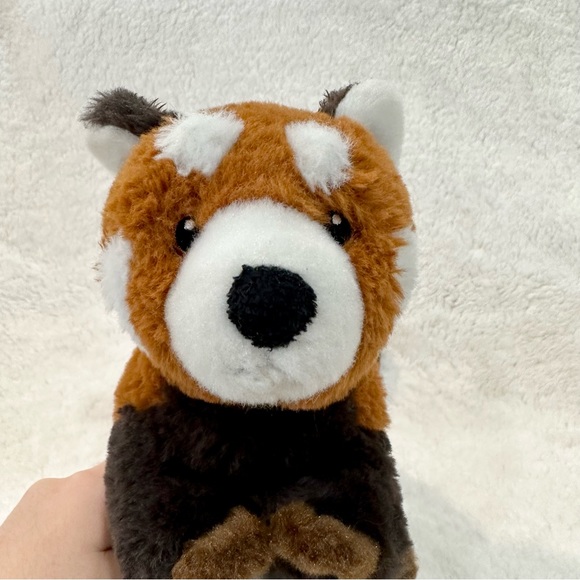 Eco Nation Aurora Red Panda 14” Realistic Embroidered Eyes Plush Stuffed Animal - Picture 5 of 9